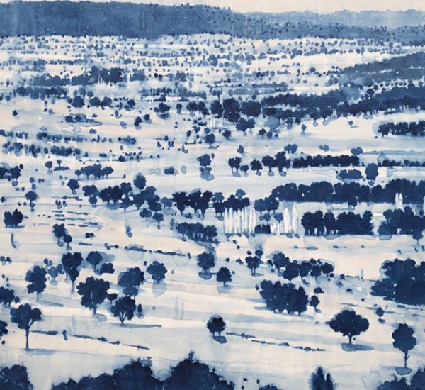 Valley with Poplers by Kristen Lethem | Lethbridge Gallery